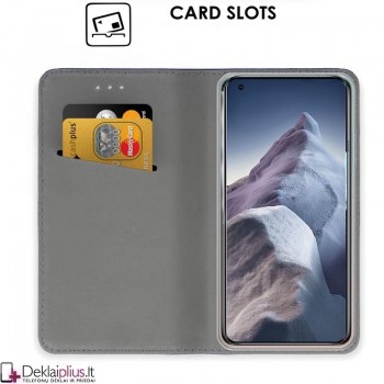 Telone atverčiamas dėklas - auksinės spalvos (Xiaomi Mi 11 Ultra) Telone atverčiamas dėklas - auksinės spalvos (Xiaomi Mi 11 Ultra)
